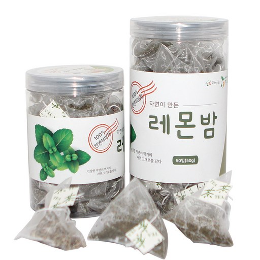 지구마을 삼각티백 허브차 레몬밤 허브티백차