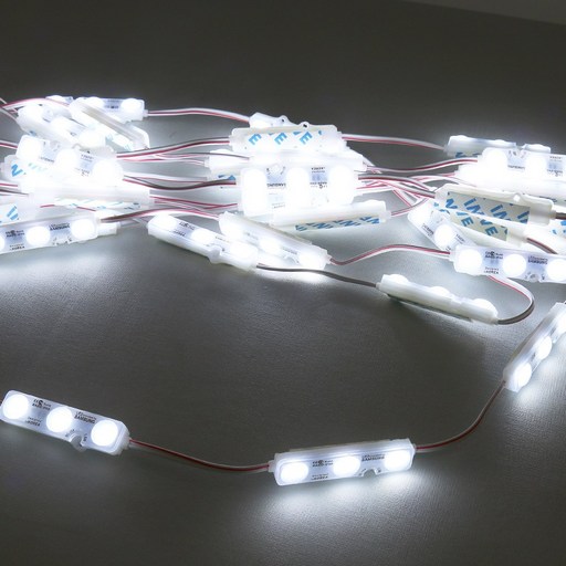 LED 3구 모듈 DC 12V 간판 제작 조명 방수 IP68 삼성칩 50개
