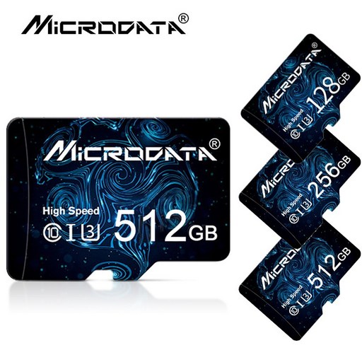 Microdrive sd카드 메모리 카드 128GB 256GB 512GB microSDXC Class 10 카메라 컴퓨터 운행 기록기 모니터링 메모리 카드+어댑터