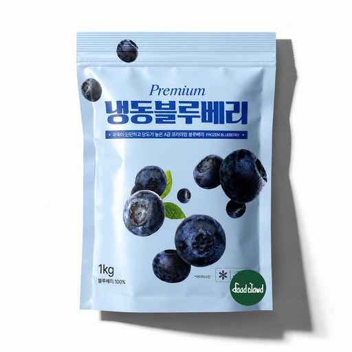 무첨가 100% 프리미엄등급 냉동블루베리 1KG, 1개, 1kg(중국)