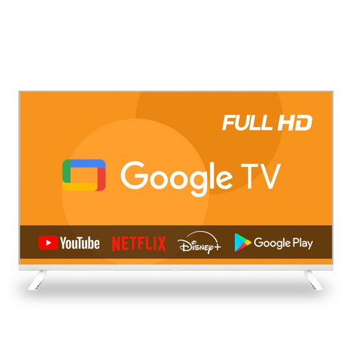이브이 40인치 101cm FHD 스마트 구글TV 화이트 에너지효율 1등급
