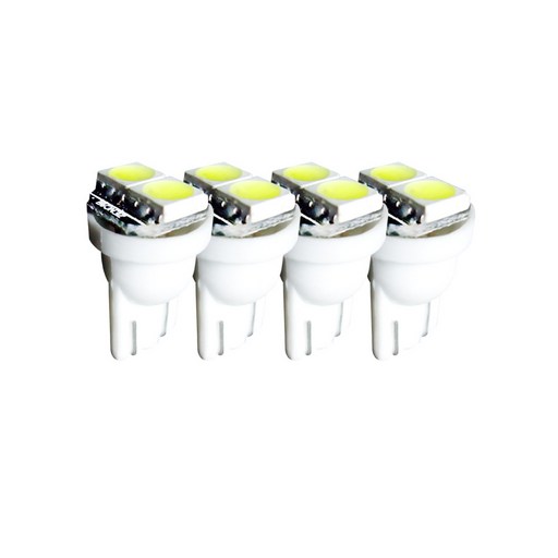 12V T10 SMD 5450 2LED 화이트 백색 4P