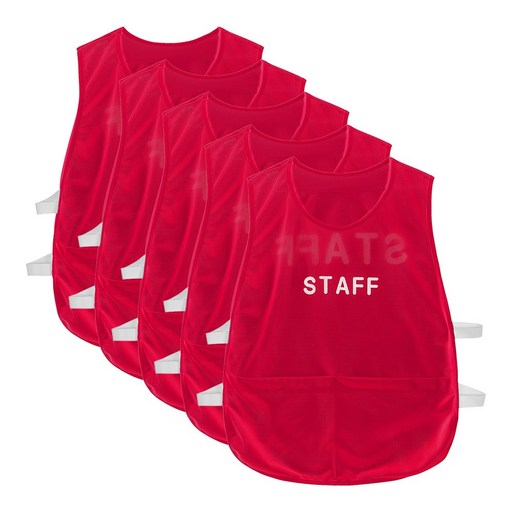 FEB 스태프 단체조끼 5매세트 STAFF 사계절 행사 작업 조끼