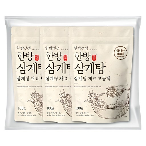 한방선생 국내산 삼계탕 재료