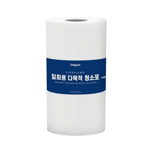올가드 뜯어쓰는 일회용 다목적 청소포 롤타입 집먼지청소 건식 부직포