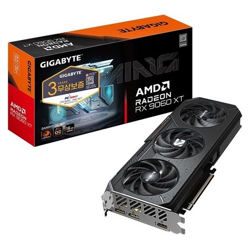 [GIGABYTE] 라데온 RX 9060 XT GAMING OC D6 16GB 피씨디렉트