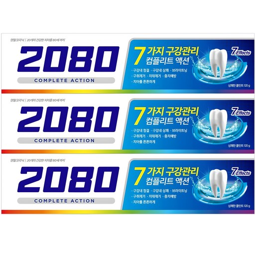 2080 컴플리트액션 쿨민트향 치약