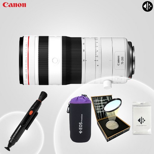 [포토리뷰이벤트] 캐논 RF 70-200mm F2.8 L IS USM Z 화이트+포켓융+방수파우치 + 렌즈 클리닝펜 82mm MCUV필터