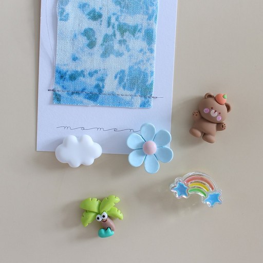 감귤곰 5P set 냉장고 현관문 인테리어 자석 작지만 강력한 귀여운 마그넷