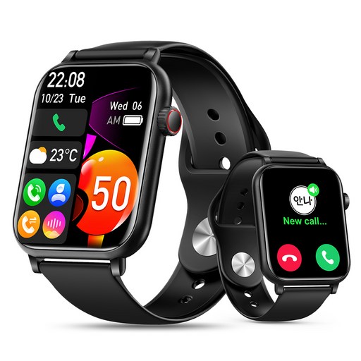 LifeSync 스마트워치 원격 촬영 통화가능 대화면 한글판 GPS + 블루투스 스마트밴드