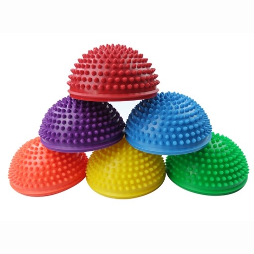 밸런스 징검다리 6pcs 펌프포함/ 16X8CM 유아체육 밸런스운동 균형감각 놀이완구 마사지볼