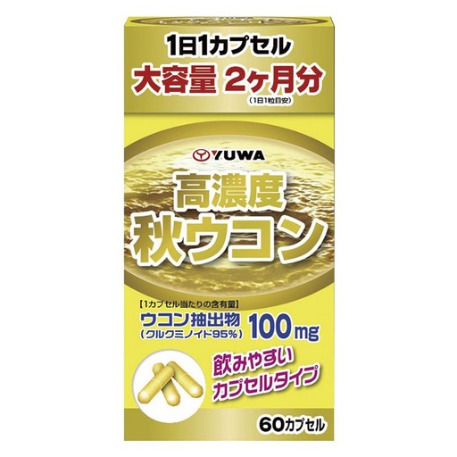 YUWA 고농도 가을 강황 100mg 캡슐