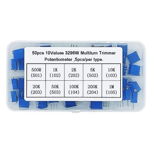 3296W 가변저항 포텐셔미터 멀티턴볼륨 50P 키트