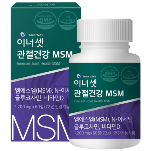 이너셋 관절건강 MSM 72g