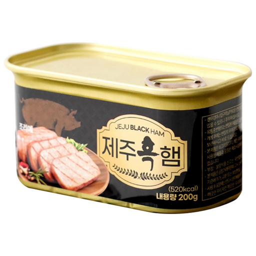 제주상회 흑돼지 90% 함유 흑돈 캔햄