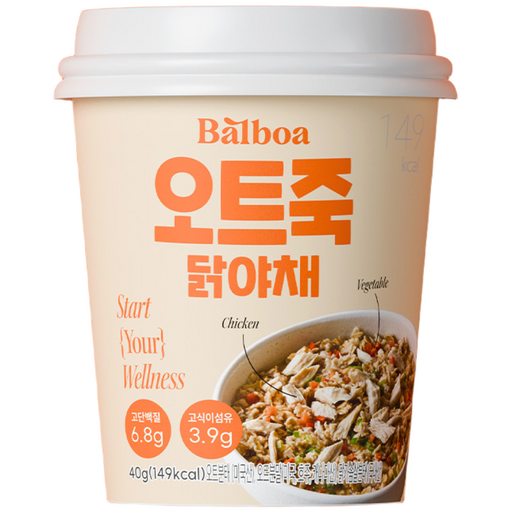 발보아 저당 고단백 오트밀 죽 닭야채