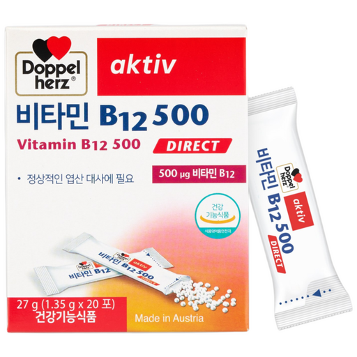 도펠헤르츠 비타민 B12 500 다이렉트 20포 1박스