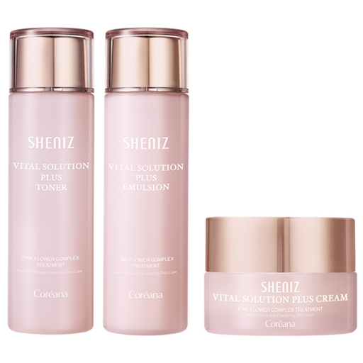코리아나 바이탈 플러스 탄력강화 스킨 토너 150ml+에멀젼 150ml+크림 50ml