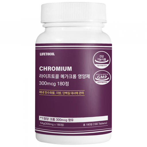 라이프토콜 메가 크롬 영양제 300mcg 54g