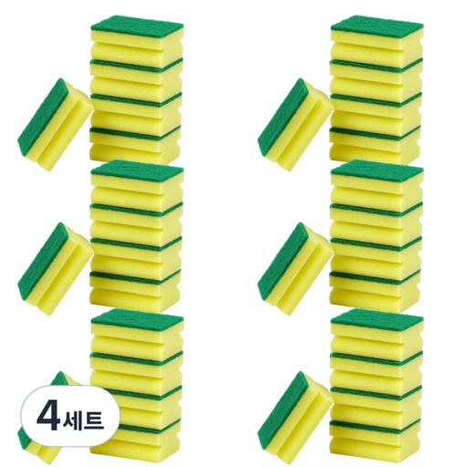 다목적 설거지 주방 스펀지 고밀도 양면 수세미