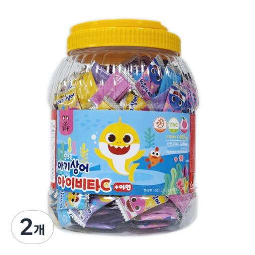 태양생활건강 핑크퐁 아기상어 아이비타C + 아연