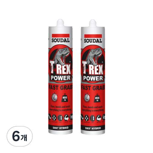 수달 티렉스 초강력 접착 실리콘 SOUDAL T-REX 백색