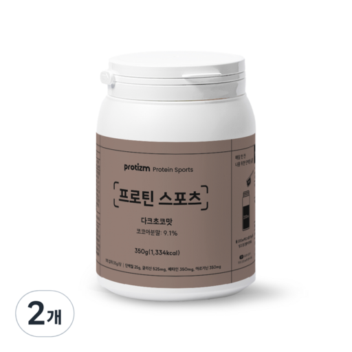 프로티즘 단백질 쉐이크 프로틴 스포츠 다크 초코맛 WPC BCAA 파우더 10회분