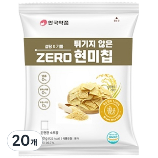 안국약품 튀기지 않은 ZERO 현미칩