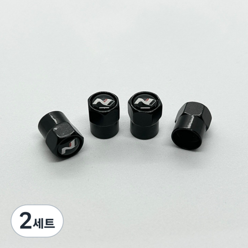 현대 N로고 타이어 밸브캡 에어캡 마개 [4P 세트]