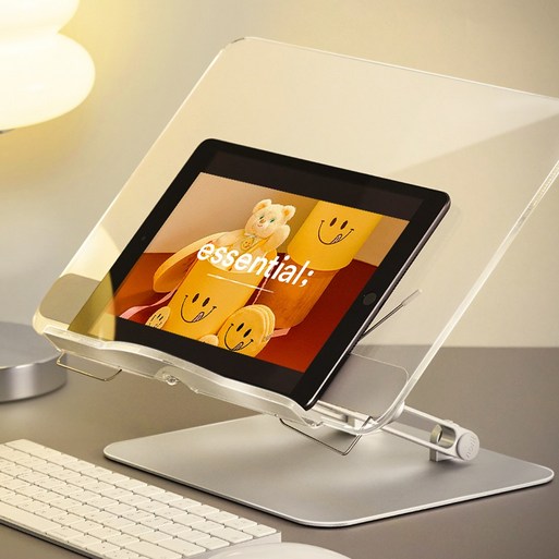 노르잇 투명독서대 높이조절 아크릴PR02AB, 아크릴 PR02A 실버  투명