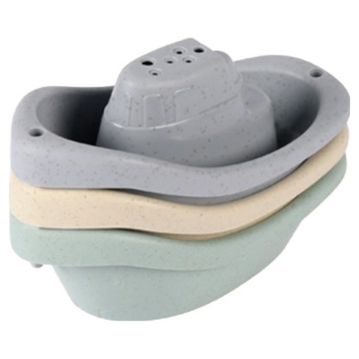 말랑하니 유아용 목욕 물놀이 장난감 3종 세트, 블루, 1세트