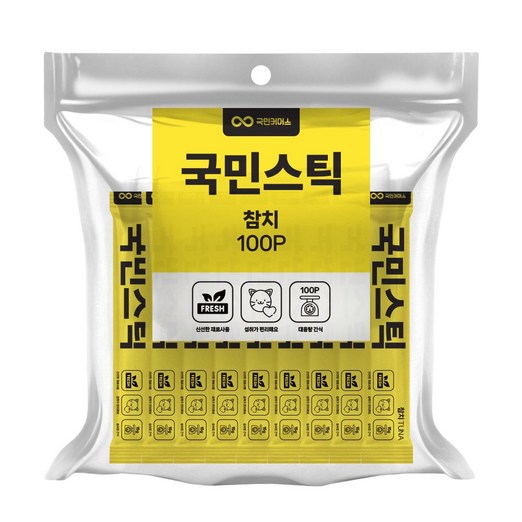 국민스틱 참치맛 쮸르 15g x 100개 고양이간식