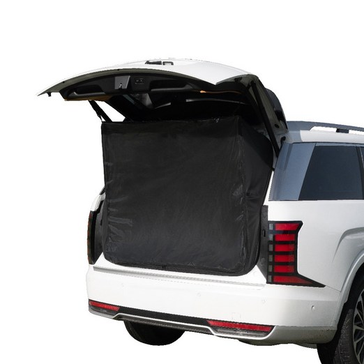 비젠티엄 3 in1 차박 텐트 카크닉 트렁크 암막 모기장 우레탄 세트, 1개, 블랙