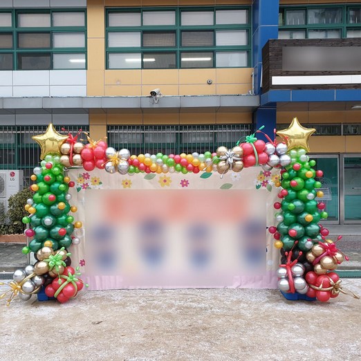 크리스마스트리포토존아치