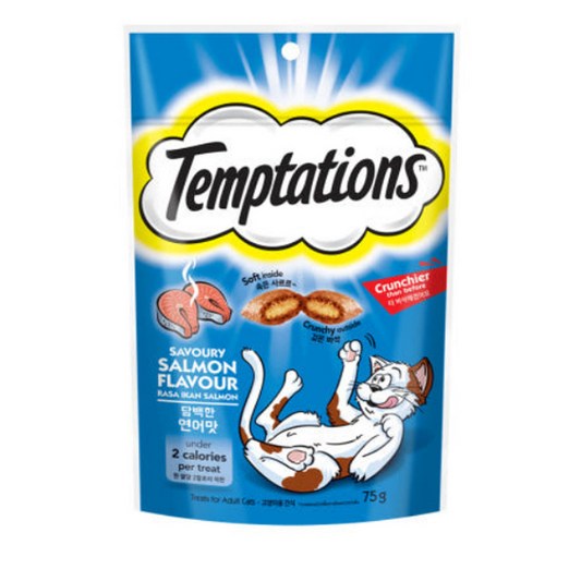 고양이간식 템테이션, 연어맛, 160g, 1개