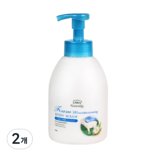 Leivy 산양유 폼 바디워시, 750ml, 2개