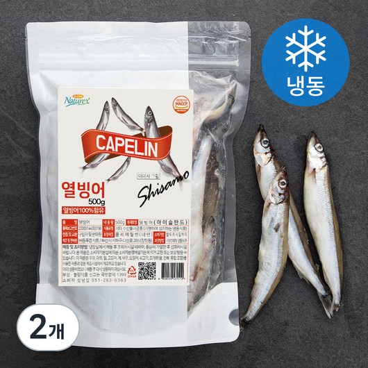 앤쿡 열빙어 (냉동), 500g, 2개