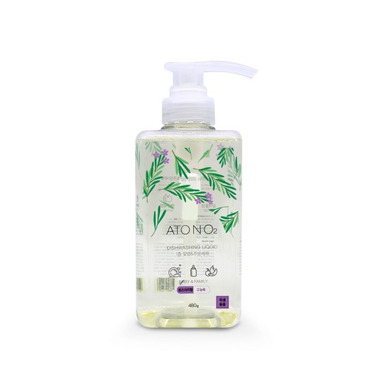 아토엔오투 3배 고농축 젖병세정 주방세제 로즈마리향, 1개, 480g