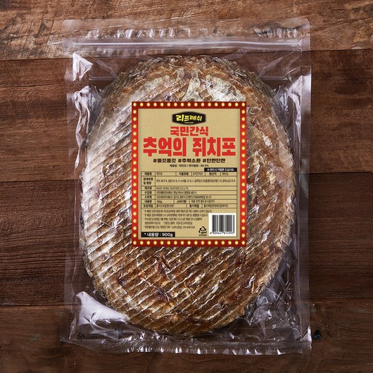 리프레쉬 국민간식 추억의 쥐치포, 900g, 1개