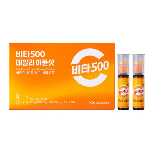 비타500 데일리 이뮨샷, 7회분, 151g, 1개