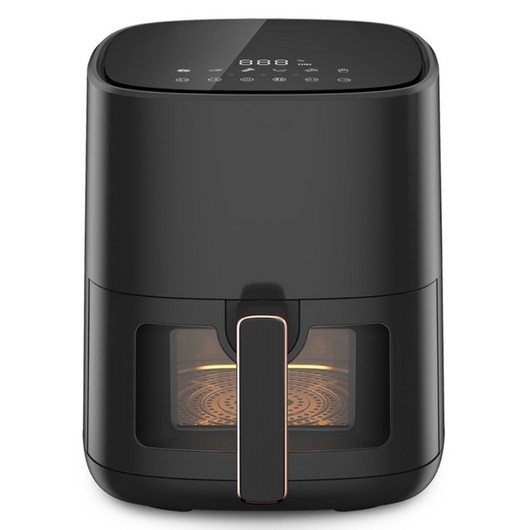 대우어플라이언스 스텐 에어프라이어 5L, DEF-AF4500, 블랙