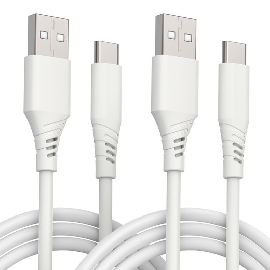 아이히트코리아 18W usb A-C타입 고속 충전 케이블, 화이트, 2개, 2m