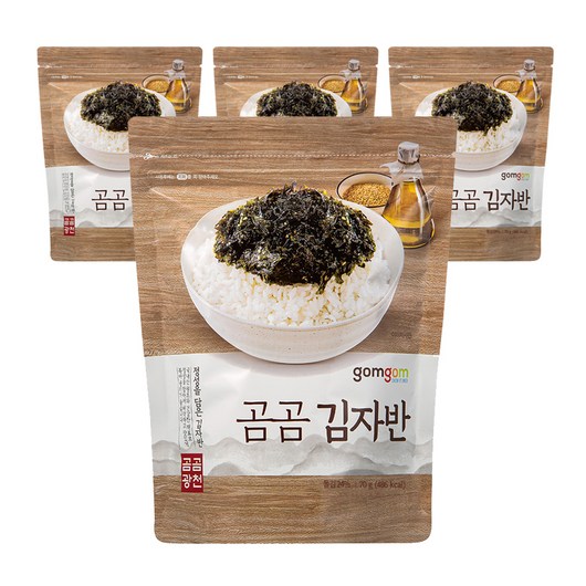 곰곰 김자반 70g x 4개 세트 g240 곰곰 김자반 70g x 4개 세트 g240
