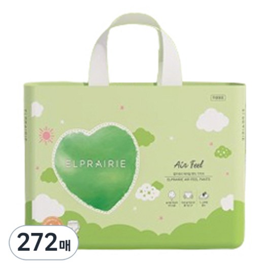 엘프레리 에어필 팬티형 기저귀 남여공용, 대형(L), 272매