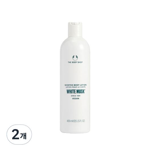 더바디샵 센티드 바디로션 화이트 머스크향, 2개, 400ml
