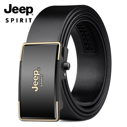 JEEPSPIRIT 남성용 가죽 자동 버클 벨트 OM18CD996BT0475 + 정품벨트상자 + 정품 지프스피릿 양말 출시기념서비스 헤지스자동벨트