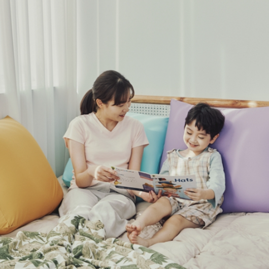 생활특권 등받이 쿠션 허리 의자 쇼파 소파 세모 삼각 베개 베게 등쿠션 소형 대형, 블루