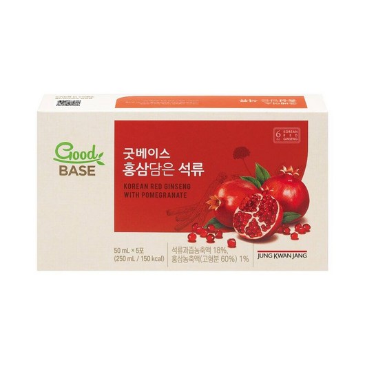 정관장 굿베이스 홍삼담은 베스트 컬렉션 (석류 50ml 10포 흑마늘 50ml 10포), 1개
