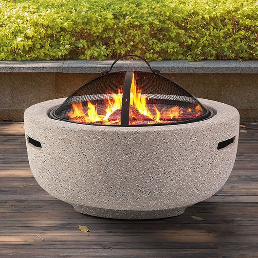 스토브 야외 바베큐 난로 화로 그릴 스파크스크린 불멍 화목 장작 숯불 화덕, 03.스파크스크린/스톤화로/프리미엄, 1개