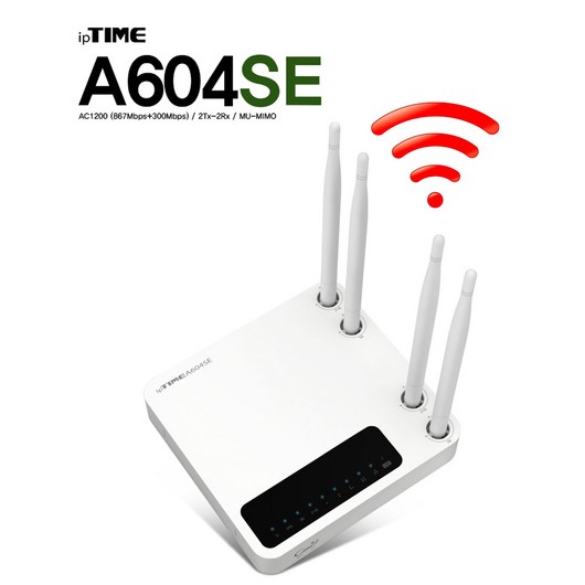 ipTIME 유무선공유기, A604SE 1200Mbps, 1개